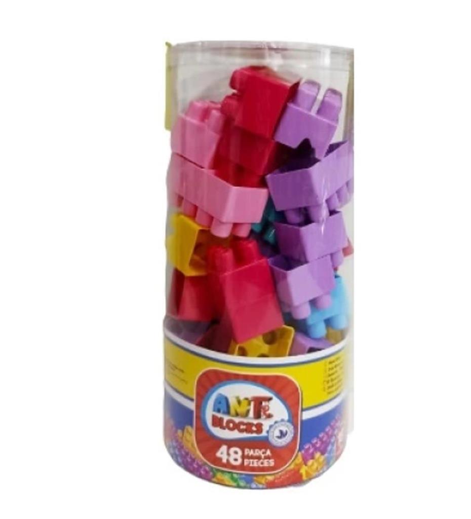Asya Oyuncak Ant Blocks 48 Parça Pastel Renk ANT048-P