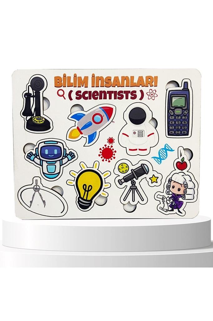 Moon Beavers Bilim İnsanları - 1 Ahşap Eğitici Oyun