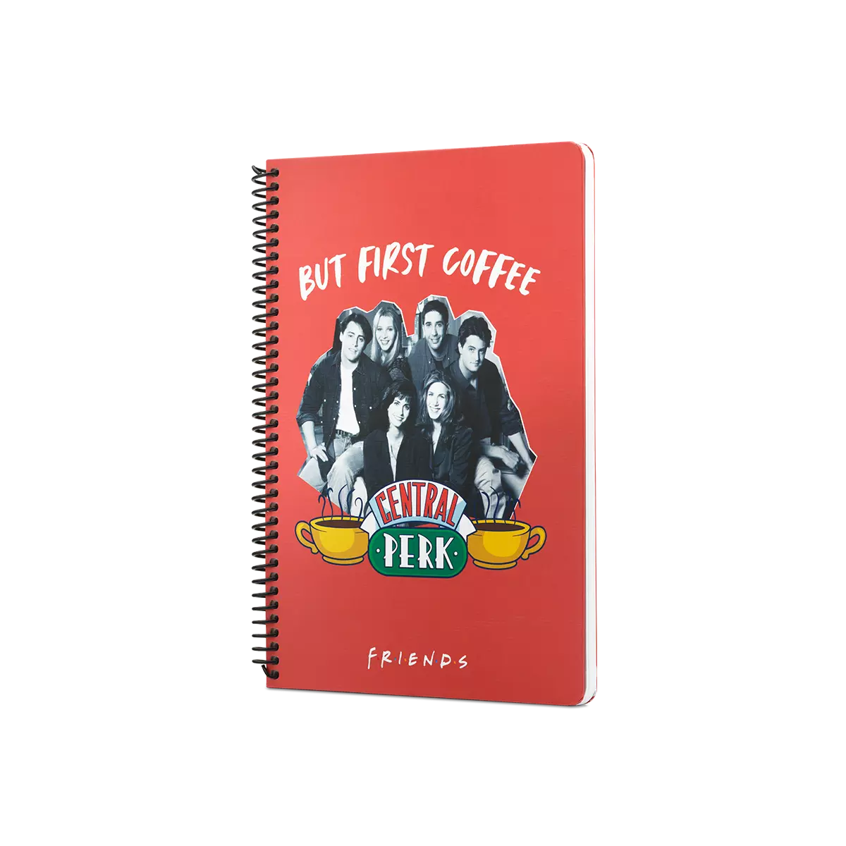 Mabbels Friends Central Perk But First Coffee Spiralli Not Defteri Kırmızı 80 Yaprak Çizgili 17x24cm 