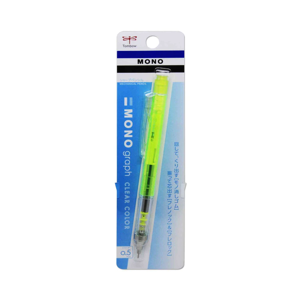 Tombow Versatil Kalem Mono Graph 0.5 MM Şeffaf Limon