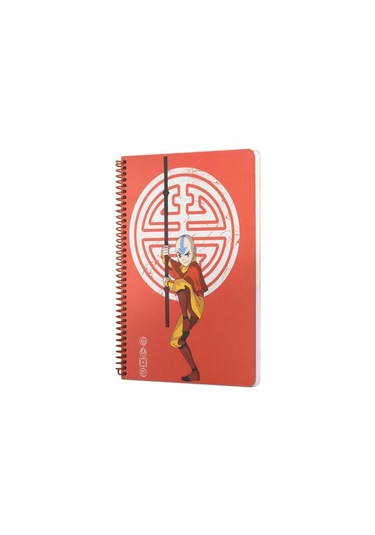 Mabbels Avatar Aang Spiralli Not Defteri Kırmızı 80 Yaprak Çizgili 17x24cm Dft-388616