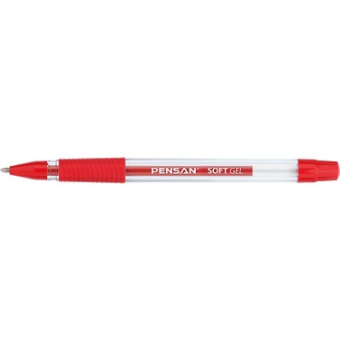Pensan Tükenmez Kalem Soft Gel Kırmızı 0.7 MM 2400