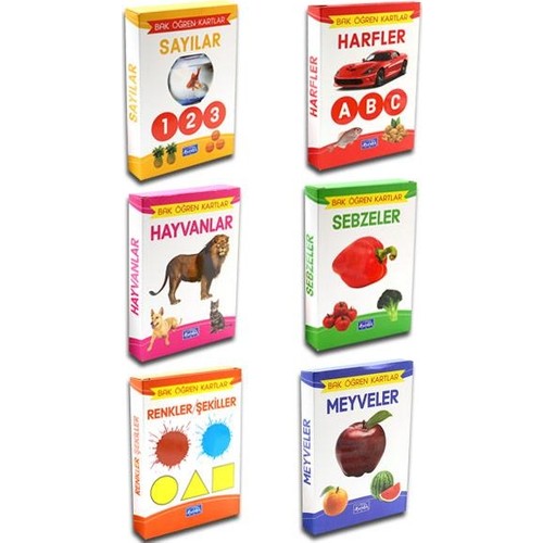 4E Bak Öğren Kartları Harfler