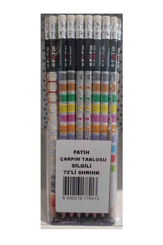 Fatih Kurşun Kalem Çarpım Tablosu Silgili 17840
