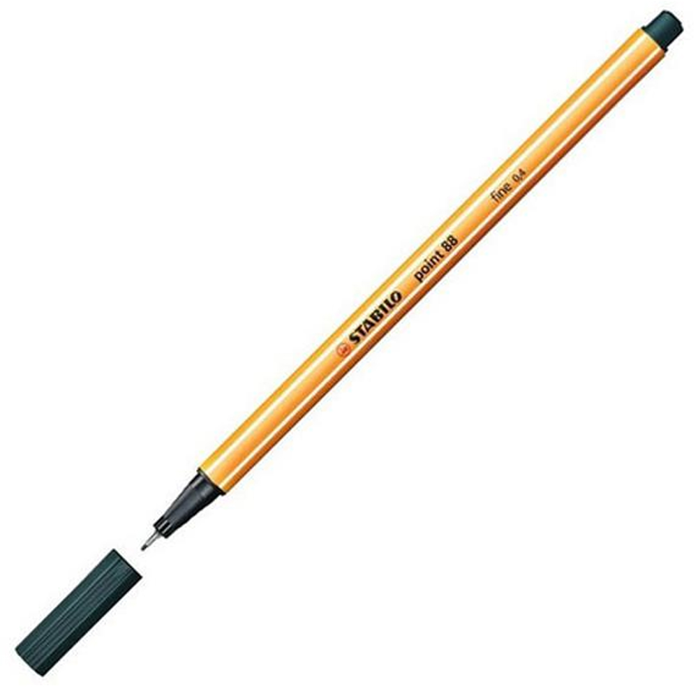 Stabilo Keçe Uçlu İnce Kalem  ( 10 adet) 88 Point 0.4 MM Zeytin Yeşili 88/63