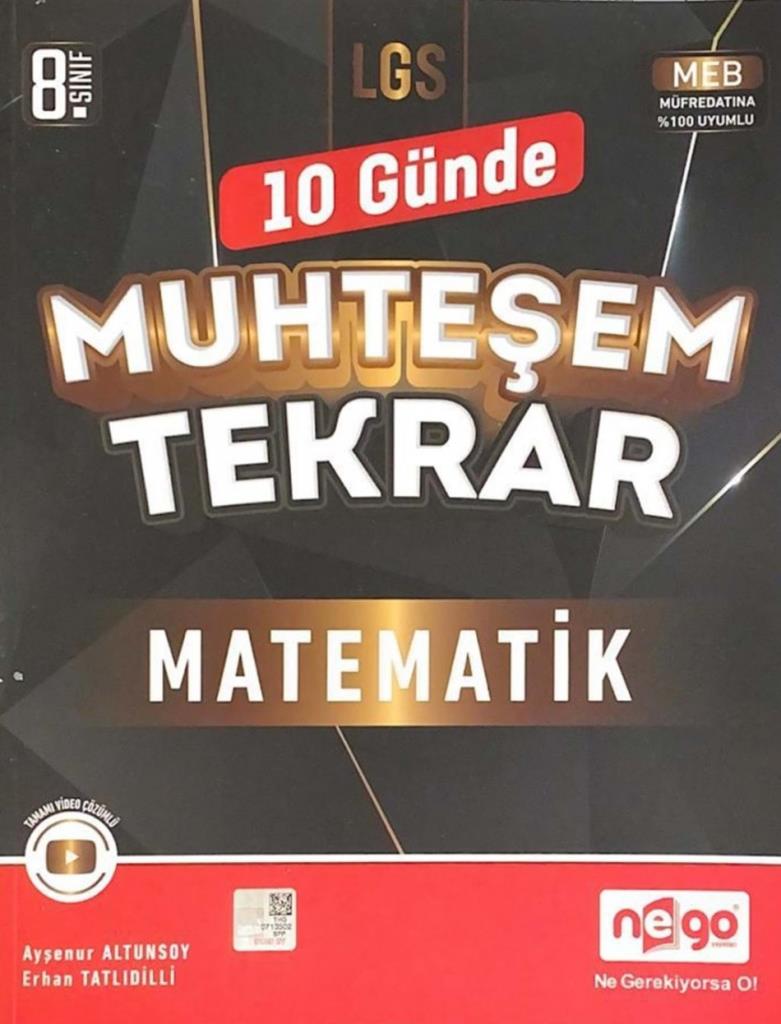 NEGO LGS MUHTEŞEM TEKRAR MATEMATİK