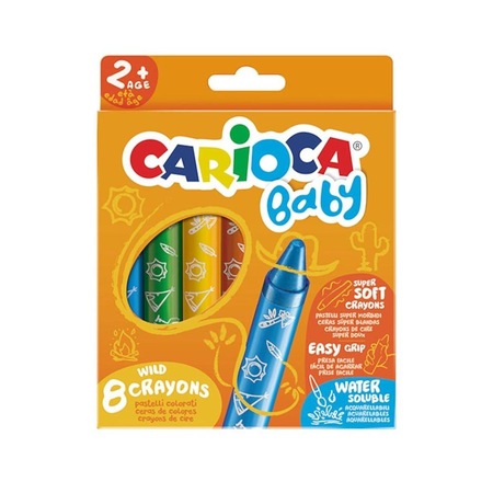 Carioca Pastel Boya Bebek 8 Li 2+Yaş 42892