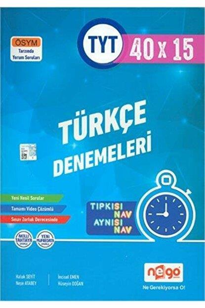 NEGO TYT 40*15 TÜRKÇE BRANŞ DENEMELERİ