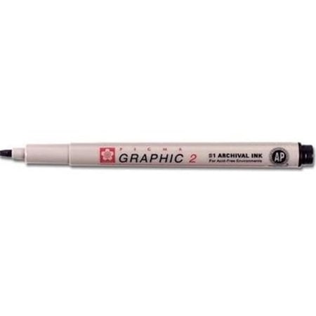 Sakura Pıgma Çizim Kalemi Graphıc 2 Düz Kesik 0.30 MM Siyah xSDK02-12-LI-PKT