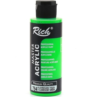 Rich Akrilik Florasan Boya Master 120 CC Yeşil 2445