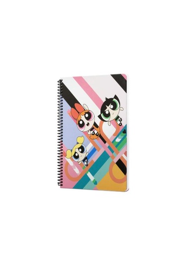 Mabbels The Powerpuff Girls Spiralli Not Defteri Pembe 80 Yaprak Çizgili 17x24cm Dft-388470