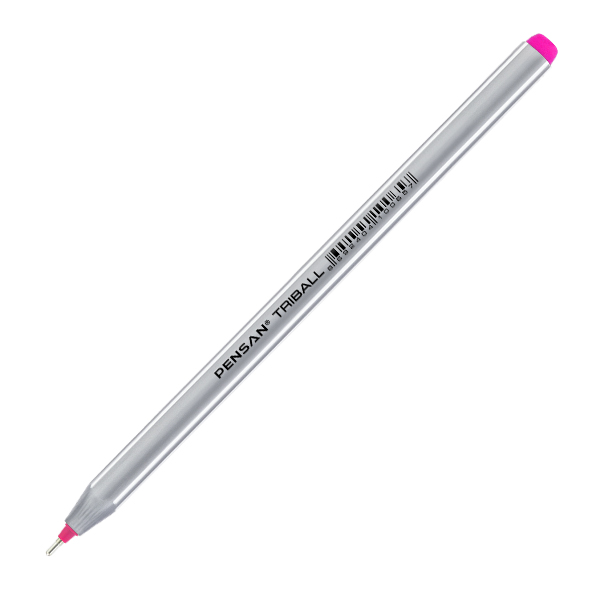 Pensan Tükenmez Kalem Triball 1.0 MM Bilye Uç Pembe 12 Lİ 1003-12-LI-PKT
