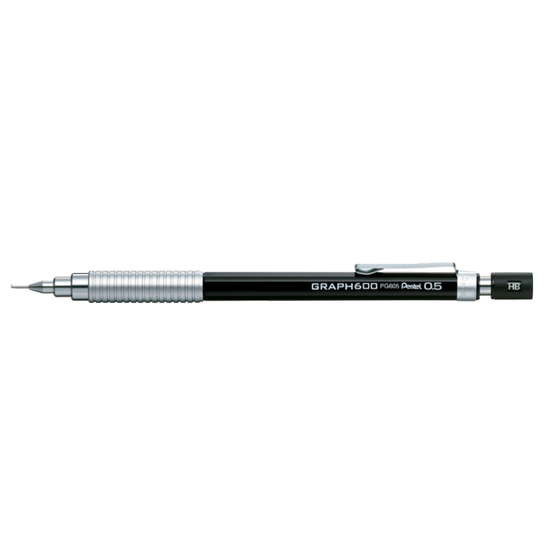 Pentel Çizim Kalemi Graph 600 0.5 MM Siyah PG605-A