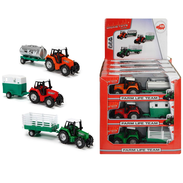 Simba Dickie Toys Farm Lıfe Team (karışık model , adet fiyatı). 203733001  Metal Çiftlik Traktörü  18 Cm