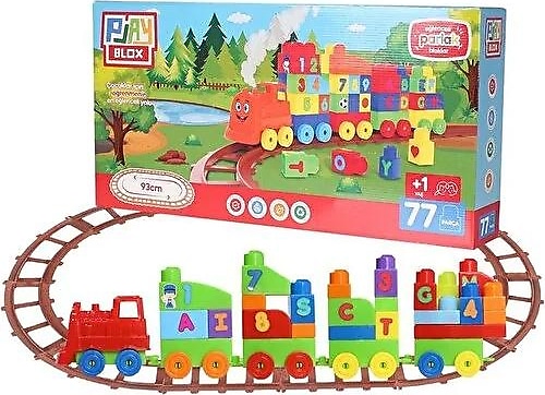 Asya Oyuncak Playblox Tren Seti 77 Parça 2397
