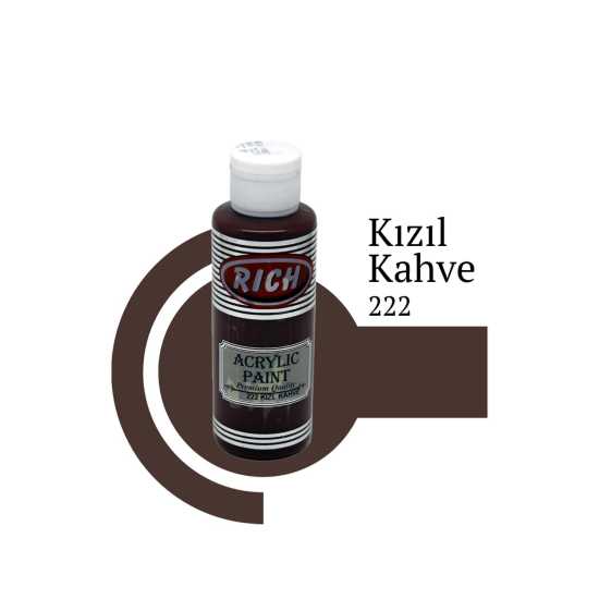 Rich Akrilik Boya Master 120 CC Kızıl Kahve 222