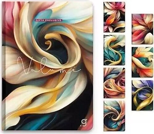 Gıpta Nautıca İp.Dikş.Sert Kapak Defter 17x24 96 YP Çizgili