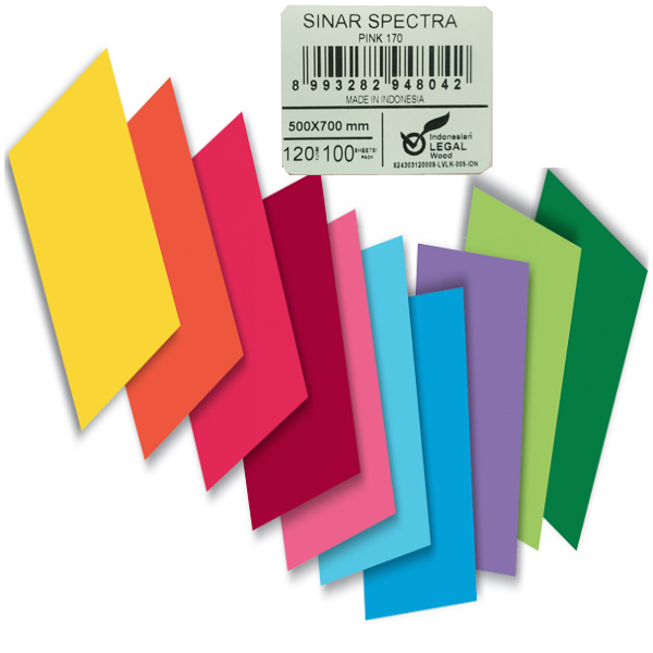 Sınar Fon Kartonu (100 LÜ) 50x70 120 GR Pembe 170