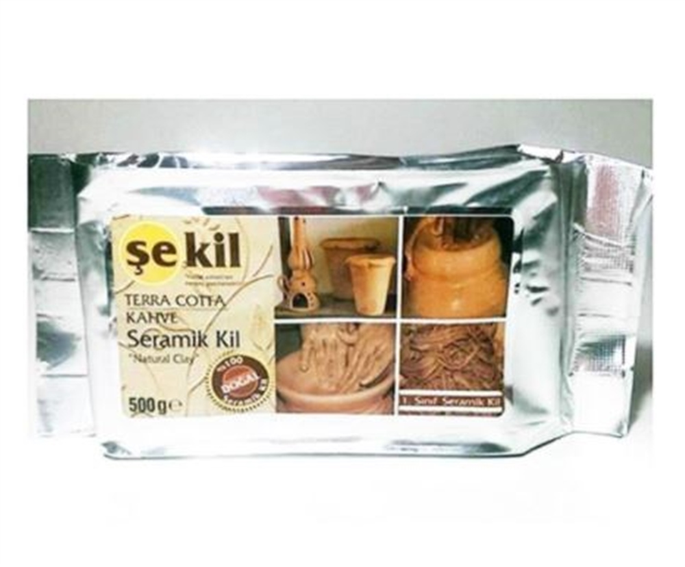 Şekil Seramik Hamuru Terracotta 500 GR Kahverengi VK500KHV