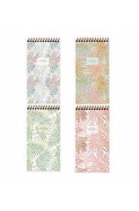 Keskin Color Defter Karton Kapak Spiralli La Plume Leaves 10x19 80 YP Çiz
