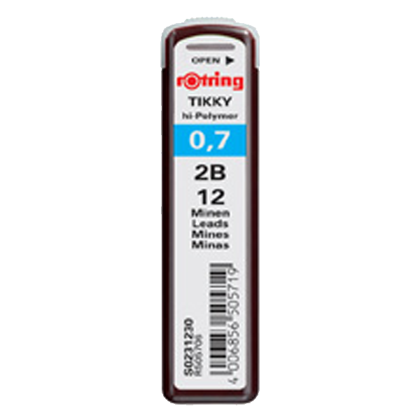 Rotring Min Hi-Polymer 2B 0.7 MM (10 adet)