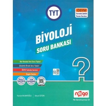 NEGO TYT BİYOLOJİ SORU BANKASI