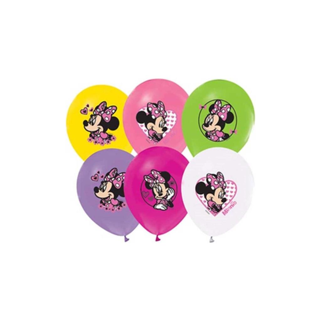 Balonevi Balon 4+1 Mınnıe Happy Helpers Baskılı 12"