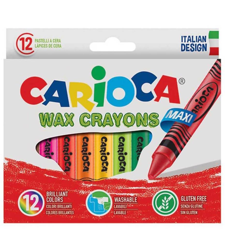 Carioca Pastel Boya Wax Maxı Yıkanabilir 12 Li 42369
