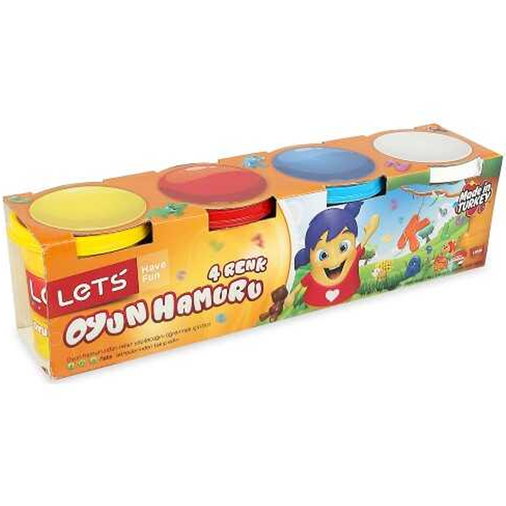 Lets Oyun Hamuru 4 Renk 440 GR L-8440