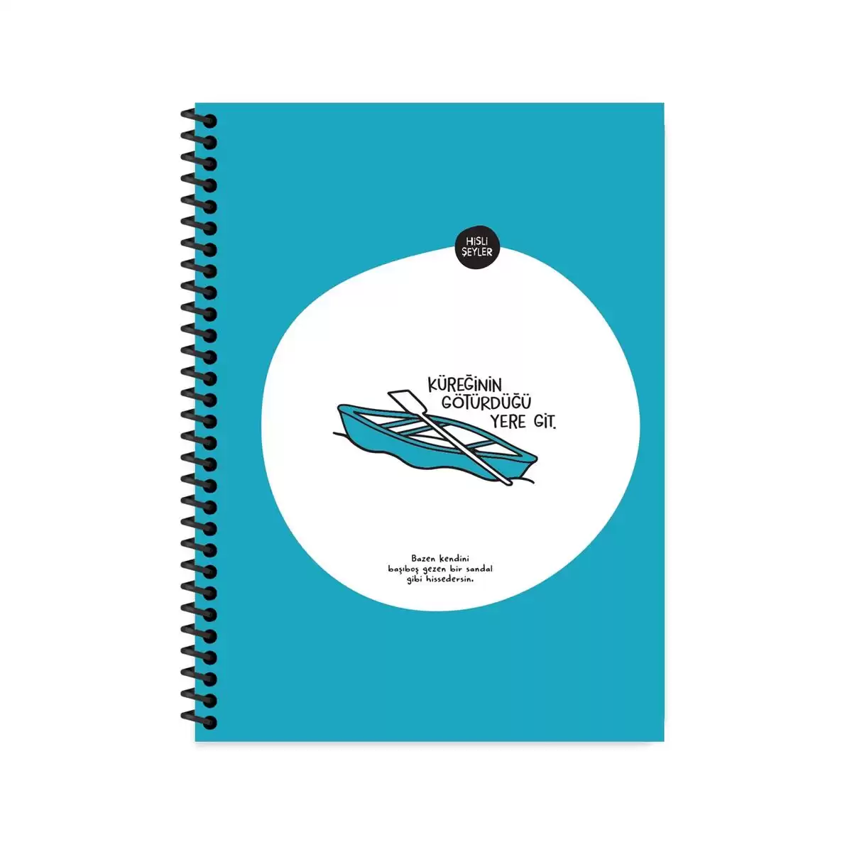 Hisli Şeyler Spiralli Karton Kapak Stic Defter 18,5x25 80 YP Kar.500623-99