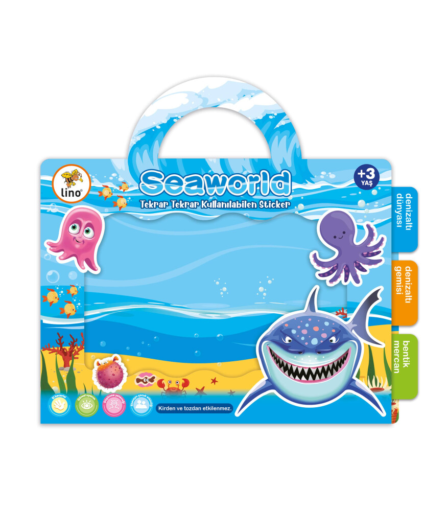 Lino Tekrar Tekrar Kullanılabilen Sticker Seaworld LS-300