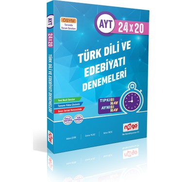 NEGO AYT 24*20 TÜRK DİLİ VE EDEBİYATI BRANŞ DENEMELERİ