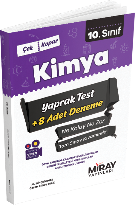 Miray 10. Sınıf Kimya Yaprak Testler