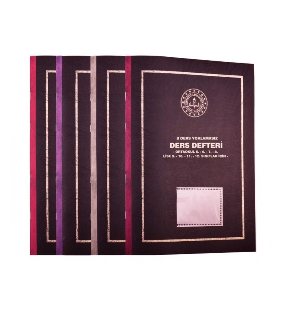 Gülpaş Ders Defteri Yoklamasız Plastik Kapak 8 Derslik 25x35 385
