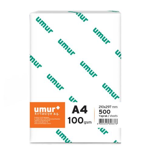 Umur Gramajlı kağıt A4 100 GR Dijital Paper 500 YP