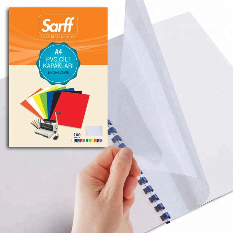 Sarff Cilt Kapağı Plastik Opak A4 160 MIC Şeffaf Buzlu 15201004-100-PKT