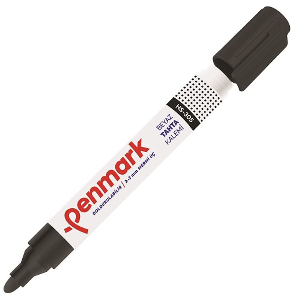 Penmark Beyaz Tahta Kalemi Siyah (12 adet) HS 305 01