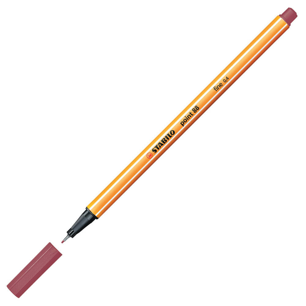 Stabilo Keçe Uçlu İnce Kalem  ( 10 adet) 88 Point 0.4 MM Vişne Çürüğü 88/19