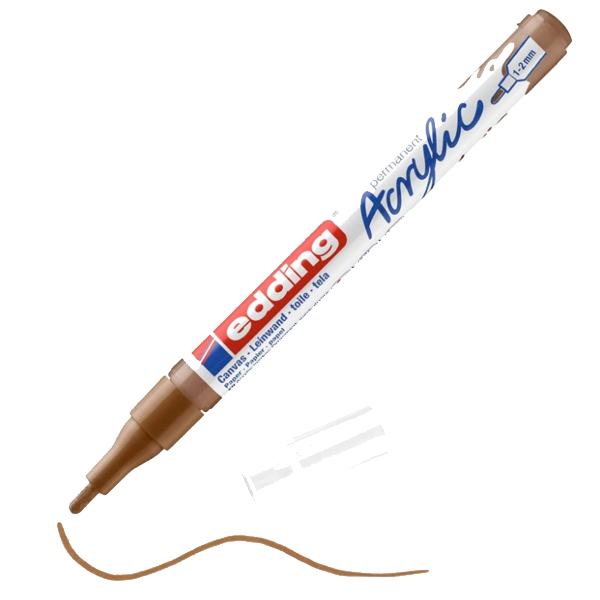 Edding Markör Akrilik İnce Uçlu 1-2 MM Trafik Beyaz 922 5300--10 lu