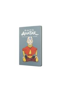 Mabbels Avatar Aang Sert Kapak Butik Not Defteri Gri 80 Yaprak Çizgisiz 15x21cm Dft-388098 