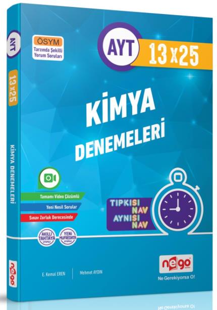 NEGO AYT 13*25 KİMYA BRANŞ DENEMELERİ