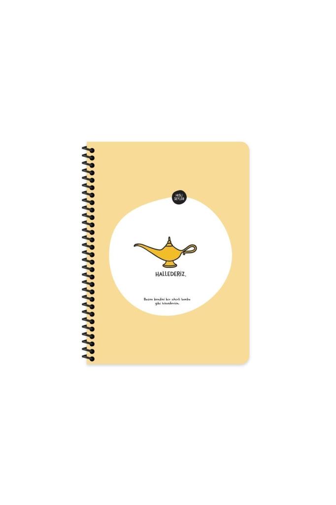 Hisli Şeyler Stickerli Defter Hallederiz 16,5x22,5 80 YP Kar.