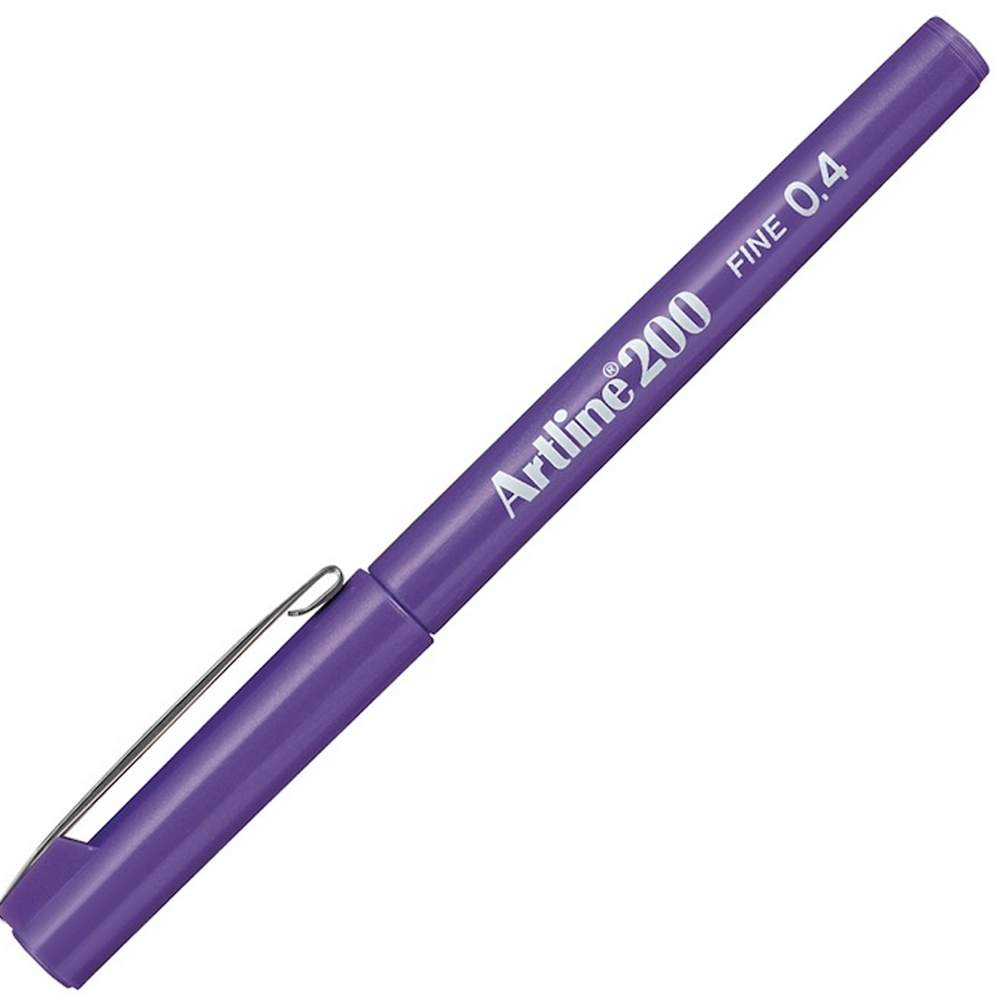 Artline Fineliner 0.4 MM Mor (12 li)