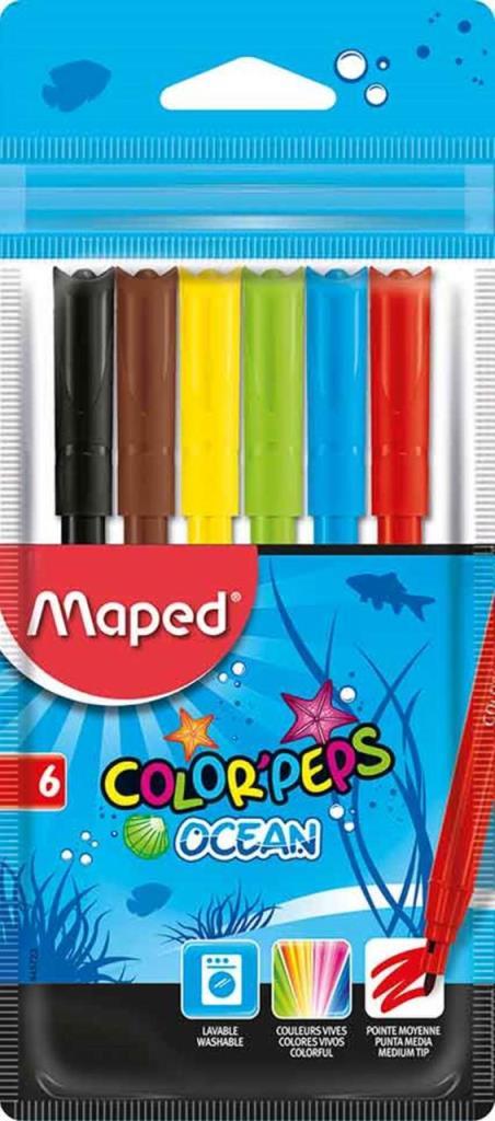 Maped Keçeli Boya Kalemi Ocean 6 Renk 845723