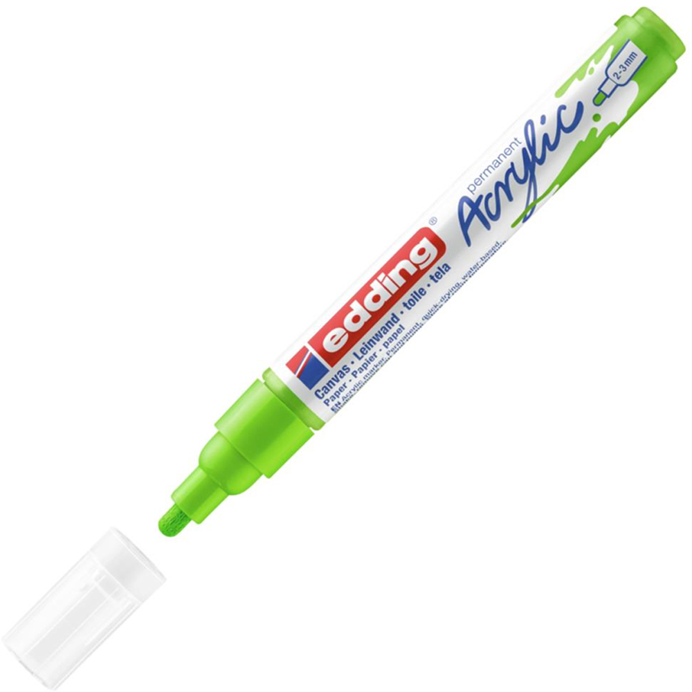 Edding Markör Akrilik Orta Uçlu 2-3 MM Sarı-Yeşil 927 5100--10 lu