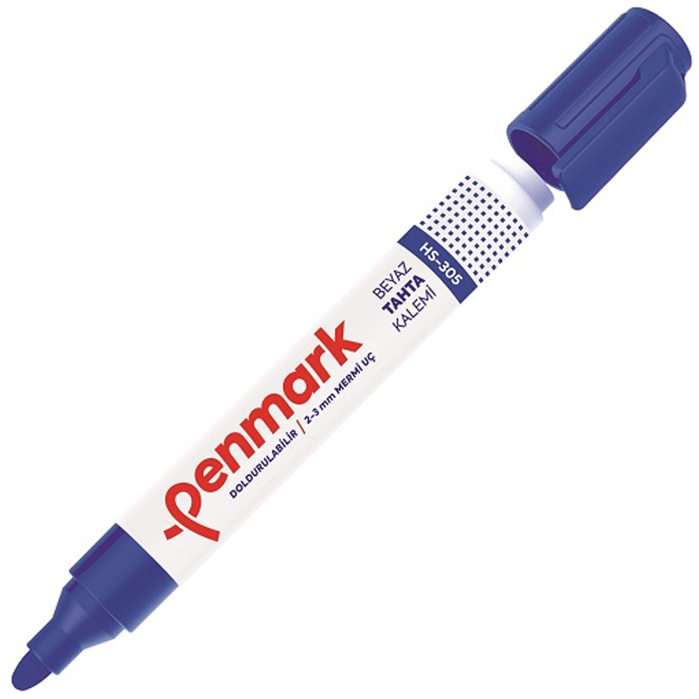Penmark Beyaz Tahta Kalemi Mavi (12 adet) HS 305 02