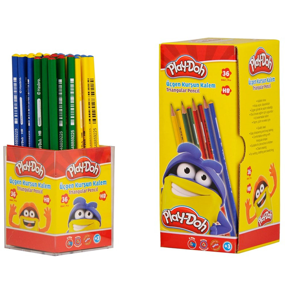 Play-Doh Kurşun Kalem Üçgen (36 Lı Stand) PLAY-KK003