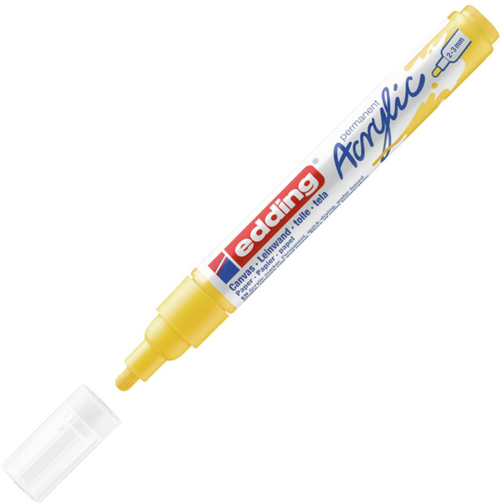 Edding Markör Akrilik Orta Uçlu 2-3 MM Trafik Sarı 905 5100--10 lu