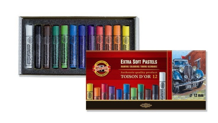 Koh-I Noor Set Extra Soft Dry Chalks (12 li) 8552