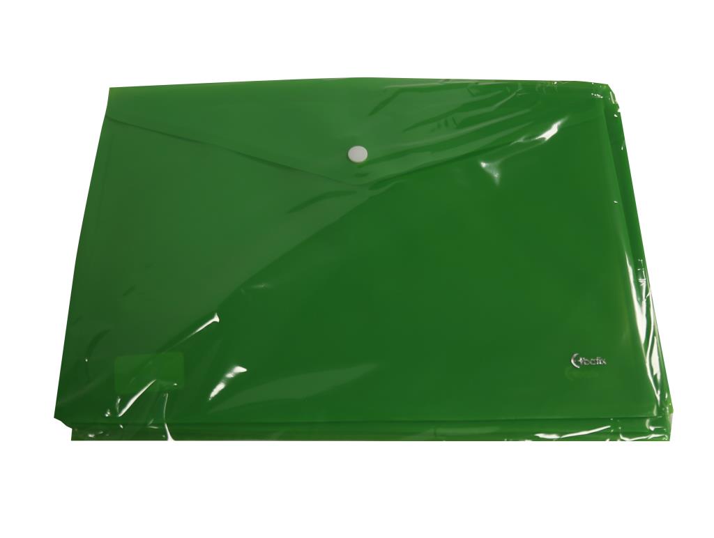 Bafix Çıtçıtlı Zarf Dosya Yeşil--12 Lİ PAKET